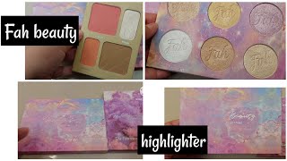 Fah beauty products review ||Highlighter blushkit