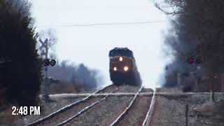 CSX Freights in Fortville, IN - 4/12/2018