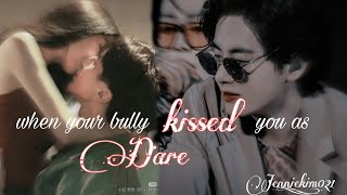 when your bully kissed you as a dare || bts v oneshot || #fypシ #bts #trending #btsv #taehyung #viral