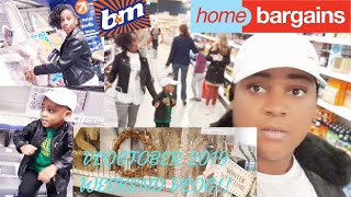 VLOGTOBER 2019 # 1 // B&M & HOME BARGAIN VLOG!!!