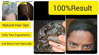 Natural Hair Dye।Only Two Ingredients।Get Black Hair Naturally।