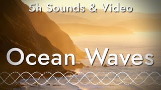 Ocean Waves Breaking on a Rocky Shore - Relaxing Sound & Video (5 hours)