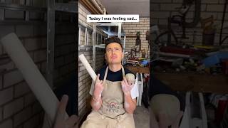 THIS IS WHAT A SAD POTTERY ARTIST LOOKS LIKE 😭 #Shorts #Pottery #funnyvideo