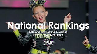 March 23, 2023 - Final National Rankings for Elite and International Divisions