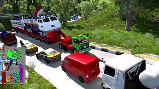 Truck Bawa Kereta Api Mudik Idul Adha Melewati Jalur Extrim GamePlay #11