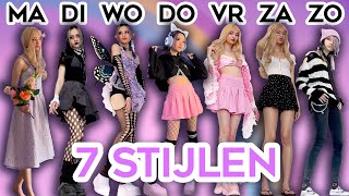 ELKE DAG EEN ANDERE STIJL!! | Cottagecore / goth / fairycore / E-girl / Barbiecore / basic / emo