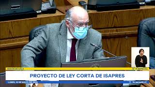 Flores en votación por Ley Corta de Isapres: "Esta particularidad me obliga a votar con prudencia"