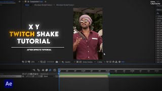 X Y Twitch Shake After Effects | After Effects Shake Tutorial | After Effects Shake Preset