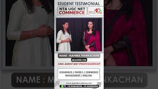 #shorts NTA UGC NET Commerce | Mahima | NET December 2023 | Classroom & Online Coaching | Apple B