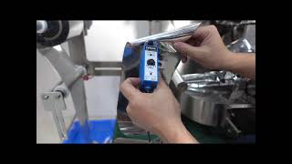 double layer tea bag machine installation and debugging,detector test