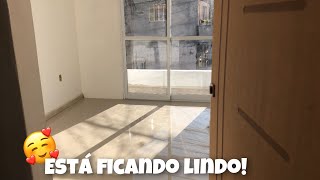 INSTALARAM A PORTA BALCÃO E VIDRO DA SACADA 🏡 | DIÁRIO DE CONSTRUÇÃO #6