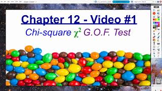 AP Statistics: Chapter 12, Video #1 - Chi-Square Goodness of Fit (GOF) Test