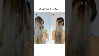 Which one is the best?? #shortsyoutube #hairstyletutorial #halfuphalfdownhairstyle #explore #shorts