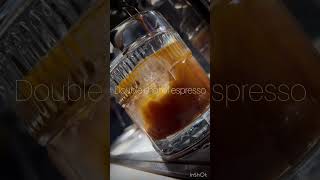 How to make BLACK ICED COFFEE ☕️ easy steps… #shorts #coffee #barista #espresso