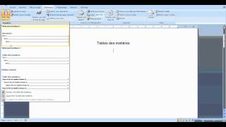 Tutoriel Word 2007 - Table des matières automatique