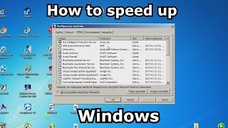 How to speed up Windows