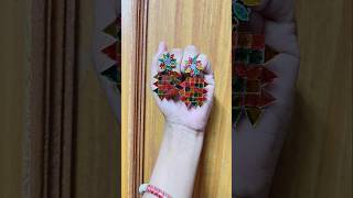 DIY NAVRATRI EARRINGS 😱 //#shorts #earrings #jewellery #navratri #craft #durgapuja @crafterdebika