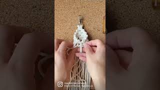 Macrame Hand Sanitizer Keychain Tutorial #shorts #macrame #tutorial