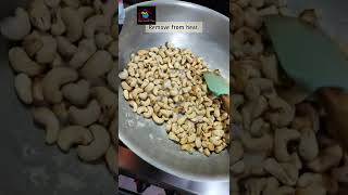 Roast Cashew Nuts without oil#weightlossdiet #weightlossshorts #shortsfeed #exercisemotivation