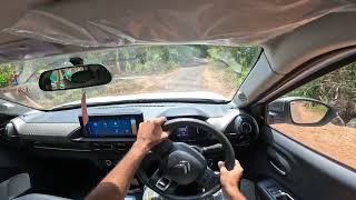 Driving Citroen C3 through hilly area | Bumpy road | Car Drive POV@CitroenIndia #citroenc3