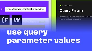 How to use query parameter values to populate form inputs and text elements in Webflow?