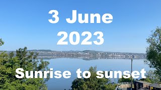 Sunrise to sunset on 3 June 2023 | 4K | Timelapse