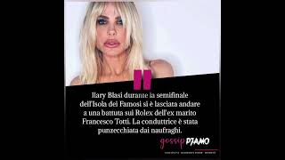 Ilary Blasi durante la semifinale dell'Isola dei Famosi si è lasciata andare a una battuta sui Rolex