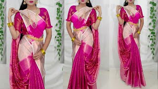 How to wear Saree in different style/Saree Draping new style/Infinity Saree draping/Saree wearing