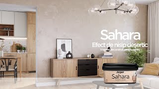 🆕 Efect de nisip deșertic pe perete - Vopsea decorativă Jeger Sahara - Video instructiv