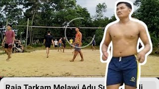 Raja Tarkam Melawi Adu Spike di Voli Kampung Kuala Belian....