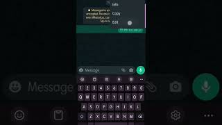 How To Edit Your Text In WhatsApp!!!|| #shorts