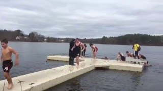 Wellesley High wrestlers take 2016 New Year's Day Monk Dunk