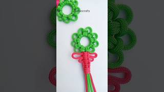 Easy Flower Craft 🌺 | Macrame Flower #shorts #diy #flower #craft #youtybeshorts #shortvideo