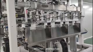 Full automatic medical IV infusion connecting tube assembling coiling packing making machine line