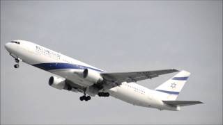 EL AL Boeing 767-300 Takeoff at Munich Airport