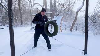 Solo Stick Training in the Snow