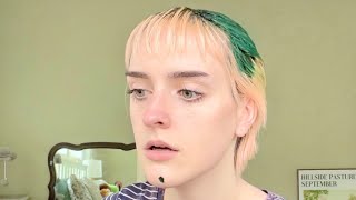 dyeing my hair (and face) (and hands) green