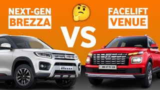 Next Generation Brezza 2022 VS Venue Facelift 2022 - Who is Better। Brezza 2022। Venue Facelift 2022