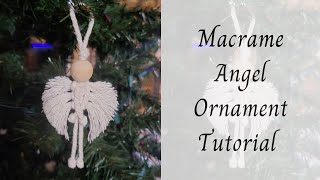 Macrame Angel Ornament Tutorial