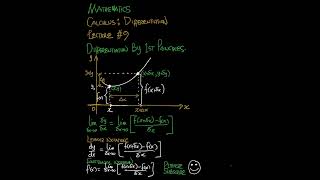 DIFFERENTIATION || First Principles Differentiation | Lecture 9 | #maths | #calculus