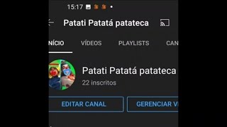 gente tem 2 canals que cópia do Patati Patatá karateca