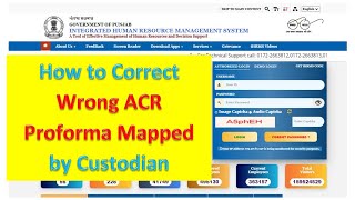 How to Correct Wrong ACR Proforma Mapped by Custodian