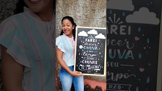 Quadro de Lettering para Chá Revelação | Com Mariel Batista