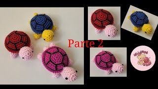 بالكروشيه طريقه عمل سلحفاه الجزء الثاني how to crochet turtle amigurumi parte 2