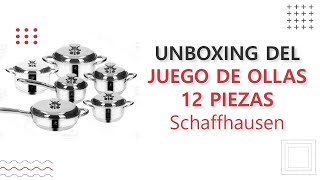 UNBOXING DEL JUEGO DE OLLAS 12 PIEZAS SCHAFFHAUSEN ¡CÓMODAS E INNOVADORAS!