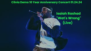 Isaiah Rashad performs "Wat's Wrong" (Live) in San Diego, CA