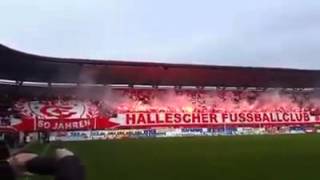 Hallescher FC - Dynamo Dresden  07/02/2016 {50 Jahre Halle, CHOREO}