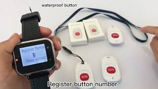 Wireless SOS Call Button Nurse Alert Patient Help System for Home or Elderly Patient,Handicapped