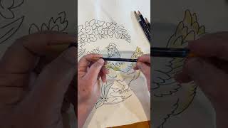 Inktense Pencils How to On Fabric:  In Depth video on Shading with Inktense Pencils And Blocks