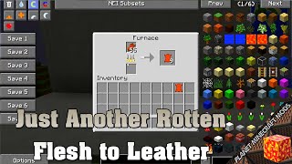 Just Another Rotten Flesh to Leather Mod 1.18.1/1.12.2&Tutorial Downloading-Installing For Minecraft